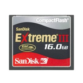 SanDisk SDCFX3-16384-901 16 GB Extreme III CompactFlash Card