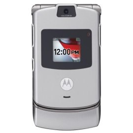Motorola RAZR V3 Silver Phone (Unlocked)