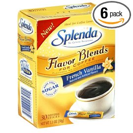 Splenda Flavor Blends for Coffee Packets, French Vanilla, 30-Count Boxes (Pack of 6)