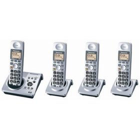 Panasonic KX-TG1034S Dect 6.0 Cordless Telephone w/Digital Answering machine and 3 Handsets