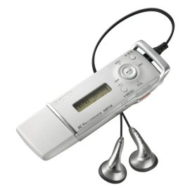 Sony ICDU60 - 512MB Digital Voice Recorder w/ MP3 & Storage Device. - White
