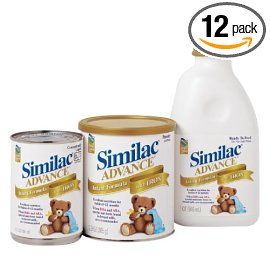 Similac Advance Infant Formula with Iron, Concentrated Liquid, Case of 12 Cans- each 13 Fluid Ounces (384 ml)
