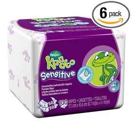 Pampers Kandoo Wipes Refills, Jungle Fruits Scent, Case Pack, Six - 100 Count Packages (600 Wipes)