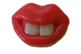 Two Front Teeth (Red Lips) Baby Pacifier