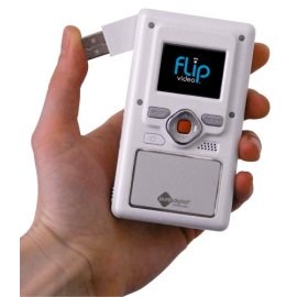 Flip Video Camcorder: 60-Minutes (White)
