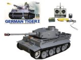 RC German Tiger Tank - Shoots Pettets - Smokes - Radio Remote Control - 1:16
