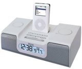 iHome IH8SR Clock Radio for iPod - Silver