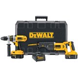 DEWALT DC2PAKCA Heavy Duty XRP 18-Volt Cordless 2-Tool Combo Kit, includes Hammer Drill and Reciprocating Saw