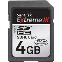 SanDisk 4 GB Extreme III SDHC Card with MicroMate USB 2.0 Reader