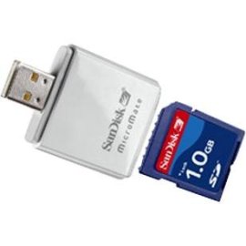 Sandisk SD 1GB W/ MicroMate Reader Bundle