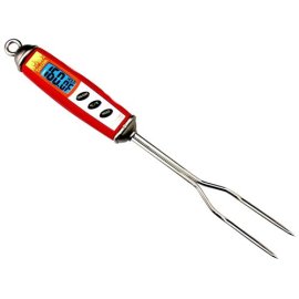 Taylor #807 Taylor Weekend Warrior Digital Fork Thermometer - Red and Silver