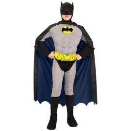 Super DC Heroes Deluxe Muscle Chest The Batman Child's Costume
