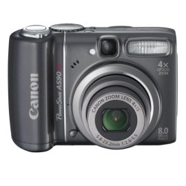 Canon PowerShot A590IS 8MP Digital Camera with 4x Optical Image Stabilized Zoom