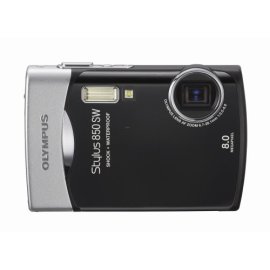 Olympus Stylus 850SW 8MP Digital Camera with 3x Optical Zoom (Black)