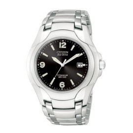 Citizen Men's Eco-Drive 180 WR100 Titanium Bracelet Watch #BM6060-57F