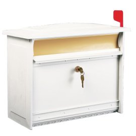 Solar/Gibraltor Extra-Large Locking Mailbox Mailsafe White