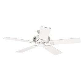 Hunter Summer Breeze-White/Bleached Oak-Blades-Ceiling Fan, White#25517