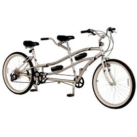 Kent Dual Drive Tandem Comfort Bike - silver