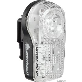 Planet Bike 3034-1 Blinky Superflash .5 Watt LED with 2 Red LED Tail Lights (Black/Clear Case)