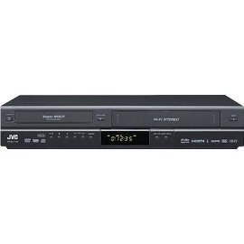 JVC DRMV100B 1080p Upconverting DVD Recorder VCR Combo with Built In Tuner