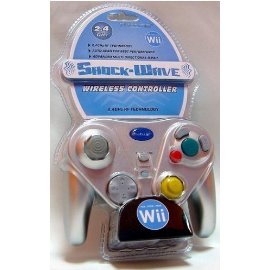 Nintendo Wii ShockWave Wireless 2.4GHZ Controller - Silver