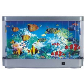 Aquarium Motion Fish Lamp Night Light - Tropical Fish (Size XXL)