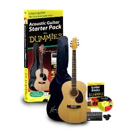 Guitar For Dummies Acoustic Guitar Starter Pack with Book and Gig Bag