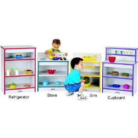 Jonti-Craft 0406JCWW180 Toddler Refrigerator - Black