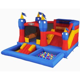 Misty Kingdom Inflatable Bounce House, Water Park and Ball Pit