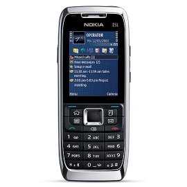 Nokia E51 Unlocked Smartphone with 2MP Camera, 3G, Wi-Fi, Media Player, MicroSD Slot--U.S. Version with Warranty (White Steel)