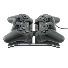 Dual Charging Station for Sony PS3 Controller, Black