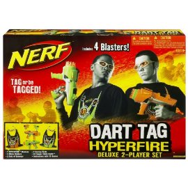 Nerf Dart Tag Hyperfire Deluxe 2-Player Set (with 4Blasters )