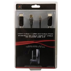 Playstation 3 HDMI Cable & USB Cable
