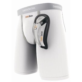 Shock Doctor Power Compression Short with BioFlex Cup (White, Medium)