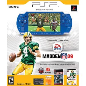 Sony PSP Madden NFL '09 Entertainment Pack (Limited Edition, Lighter, Slimmer, Metallic Blue)