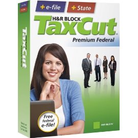 H&R Block TaxCut 2008 Premium Federal + State + e-file