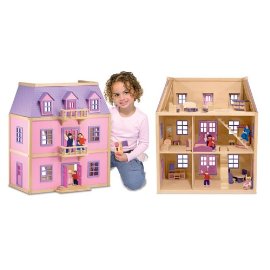 Melissa & Doug Multi-Level Solid Wood Dollhouse