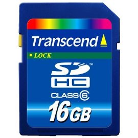 Transcend 16GB SDHC Class 6 Memory Card