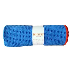 Yogitoes Skidless Premium Mat Yoga Towel (Blue)