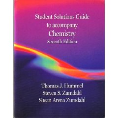 Chemistry: Student Solutions Guide, Seventh Edition (7th Edition)