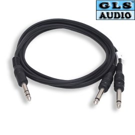 2 6ft INSERT CABLES 1/4 Send Return 6' GLS Audio