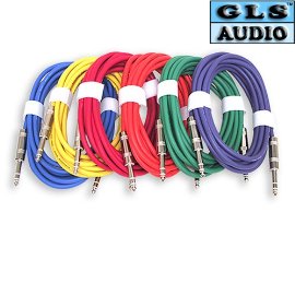 6 12'ft TRS 1/4 Patch Snake Cord Cable GLS Audio