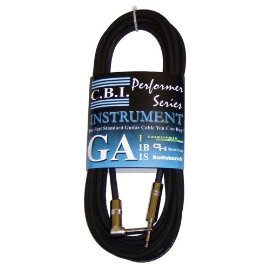 CBI American Instrument Cable with Right Angle Plug - 25 Foot