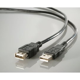 Mediabridge - 6ft USB 2.0 Extension Cable - A-Male to A-Female - Black
