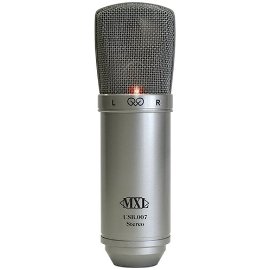 MXL USB.007 Stereo USB Condenser Microphone with Two Gold Diaphragm Capsules Includes Desktop Stand, USB Cable, and Carrying Case