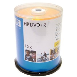 Hewlett Packard 16X 4.7GB DVD+R 100pk Spindle