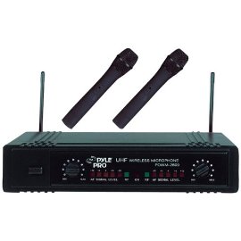 PylePro PDWM2600 Dual UHF Wireless Microphone System