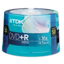 TDK 16X DVD+R 50 Pack Spindle