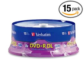 Verbatim 95484 8.5GB 8X Branded DVD+R DL
