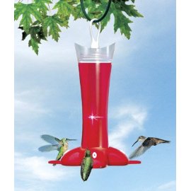 BirdscapesÂ® 279 Deluxe Rose Petal Hummingbird Feeder, 12 oz capacity